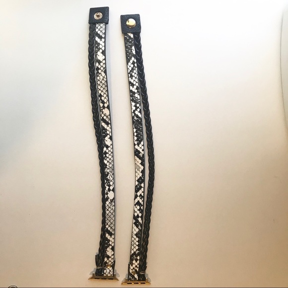 APPLE watch wrap around black/snakeskin band. - Picture 2 of 5